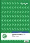 SIGEL KG425 Kassenabrechnung A4, 2x50 Blatt, mit Blaupapier, ultrafeiner