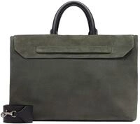 LIEBESKIND BERLIN Lora Suede Satchel L Cypress Green
