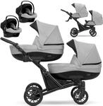 KUNERT BOOSTER 3in1 2in1 Kinderwagen Komplettset Zwillingskinderwagen Babywagen