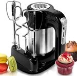 Duronic HM3 elektrischer Handmixer 300W, Handr&uuml;hrger&auml;t mit Basis, R&uuml;hrger&auml;t 