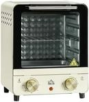 HOMCOM Mini Backofen 15 L 1000 W 60-230℃ inkl. Kr&uuml;melblech, Backblech und