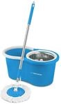 Esperanza Wischmopp mit Eimer EHS006, Blau, Wei&szlig;, Mikrofaser
