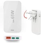 Hama USB C Ladeger&auml;t (Schnellladeger&auml;t 65 Watt, Ladestecker f&uuml;r Steckdose 2X