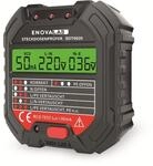ENOVALAB Steckdosentester, SDT0020, mit RCD-Test und Display