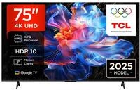 TCL 75V6C 75 Zoll Direct LED TV, 4K HDR Fernseher, Smart TV mithilfe von Google...