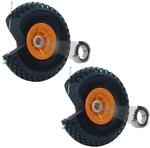 TRUTZHOLM 2X pannensicheres Sackkarrenrad 260x85mm Vollgummi 3.00-4 PU Ersatzrad f&uuml;r