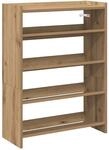 vidaXL Schuhregal Artisan-Eiche 60x25x81 cm Holzwerkstoff, Schuhschrank,