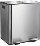 Spirella &ndash; K&uuml;chenabfalleimer, 40 l Fassungsverm&ouml;gen (2 x 20 l) mit Pedal &ndash;