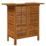 vidaXL Stehtisch Akazienholz Massiv 110x50x105cm Bartisch Bistrotisch Esstisch