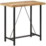 vidaXL Bartisch 110x55x107 cm Massivholz Mango und Eisen