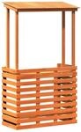 vidaXL Gartenbar, Gartentheke mit Dach Ablage, Bartisch Stehtisch Tresentisch...