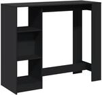 vidaXL Bartisch, Stehtisch mit Regal, Tresentisch f&uuml;r K&uuml;che Wohnzimmer Esszimmer,