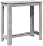 vidaXL Bartisch Betongrau 102x50x103,5 cm Holzwerkstoff
