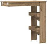 vidaXL Wand-Bartisch Artisan-Eiche 102x45x103,5 cm Holzwerkstoff, Bartisch,