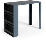 Vicco Bartisch, Anthrazit, 57 x 117 cm, mit offenen Ablagen zur Aufbewahrung von