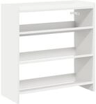 vidaXL Schuhregal Wei&szlig; 60x25x62 cm Holzwerkstoff, Schuhschrank,...