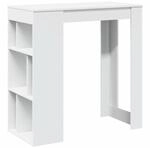 vidaXL Bartisch, Stehtisch mit Regal, Tresentisch f&uuml;r K&uuml;che Wohnzimmer Esszimmer,