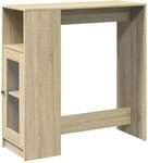vidaXL Bartisch, Stehtisch mit Regal, Tresentisch f&uuml;r K&uuml;che Wohnzimmer Esszimmer,