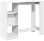 vidaXL Bartisch, Stehtisch mit Regal, Tresentisch f&uuml;r K&uuml;che Wohnzimmer Esszimmer,