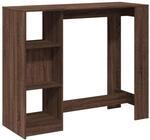 vidaXL Bartisch, Stehtisch mit Regal, Tresentisch f&uuml;r K&uuml;che Wohnzimmer Esszimmer,