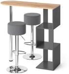 Vicco Bartisch-Set Vincent, Goldkraft Eiche, 113 x 39.8 cm