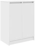 vidaXL Schuhschrank Wei&szlig; 57x34x76 cm Holzwerkstoff