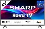 SHARP 55GJ4225E - 55 Zoll Fernseher 4K Ultra HD Roku TV