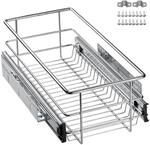 SOTECH 30 cm Teleskopschublade Vollauszug Kugelf&uuml;hrung 20 kg Tragkraft Chrom...