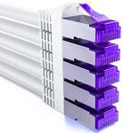 deleyCON 1m CAT7 Netzwerkkabel RJ45 10 Gigabit, 5 St&uuml;ck - Wei&szlig;