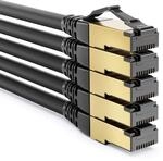 deleyCON 5x 2m CAT8.1 Patchkabel Netzwerkkabel Datenkabel S/FTP PIMF 2000 MHz...