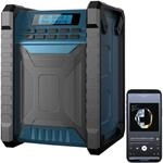 auvisio Outdoor Radio: Digitales DAB+/FM-Baustellenradio, Bluetooth, 80 Watt, IP54,
