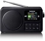 Lenco PDR-033BK DAB+ Radio tragbar &ndash; Bluetooth 5.3, FM, Akku, Farbdisplay, Wecker,