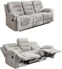 Gem&uuml;tliches Dreisitzer Sofa mit Federkernpolsterung und Wellenfedern B220/T98/H103