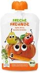 FRECHE FREUNDE Bio Gem&uuml;se Quetschie Apfel, Birne, Karotte & K&uuml;rbis, Babynahrung ab