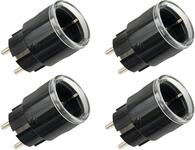 SHELLY WLAN-Steckdose Plug S Gen3, Matter, schwarz, 4 St&uuml;ck