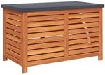vidaXL Gartenbox, Auflagenbox mit Stauraum, Kissenbox Boden aus Latten, Gartentruhe
