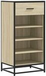 vidaXL Schuhregal Sonoma-Eiche 48x38x97,5 cm Holzwerkstoff, Schuhschrank,