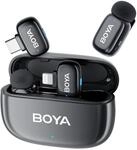 BOYA BOYAMINI Dual Handy Mikrofon Kabellos, Lavalier mikrofon Wireless f&uuml;r iPhone