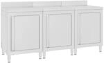vidaXL Arbeitsschrank 180x60x96 cm Edelstahl