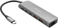 Sandberg USB-C Dock HDMI + 2xUSB-A + 2xUSB-C + PD100W USB-C Dock, 136-65