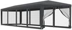 vidaXL Partyzelt mit 10 Mesh-Seitenw&auml;nden Gartenzelt Festzelt Pavillon Zelt