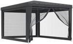 vidaXL Partyzelt mit 4 Mesh-Seitenw&auml;nden Gartenzelt Festzelt Pavillon Zelt