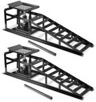 STAHLWERK Auffahrrampe GT-14 ST 2er Set mit 2 Tonnen Tragkraft Auffahrbock 