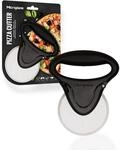 Microplane Pizza Schneider Rad Roller Edelstahl Schwarz