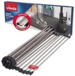 Vileda Abtropfgitter Sp&uuml;le 45x40cm aus Edelstahl & TPE - 24 Stangen, rollbar - Ideal