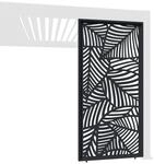 Weide Dekorative Lamellenwand Paneel Zubeh&ouml;r f&uuml;r Weide Pergola | Blatt-Design 