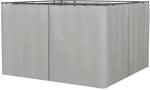 Outsunny Seitenwand 4er Set f&uuml;r 3x3m Pavillon Seitenteile mit Haken 302 x 205...