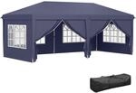 Outsunny Pavillon 6x3 m Stabil Winterfest Gartenpavillon, Partyzelt mit...