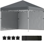 Outsunny Pavillon ca.3x3m, wasserabweisend Stabil Winterfest Pop-up...