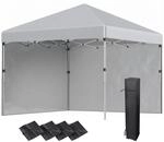 Outsunny Pavillon ca.3x3m, wasserabweisend Stabil Winterfest Pop-up...